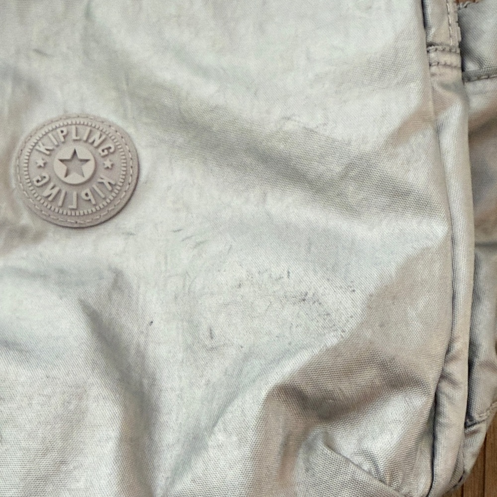 Kipling Metallic Silver Backpack - Picture 14 of 16